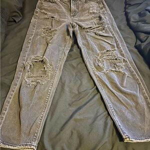 American Eagle Women’s Distressed Black Jeans